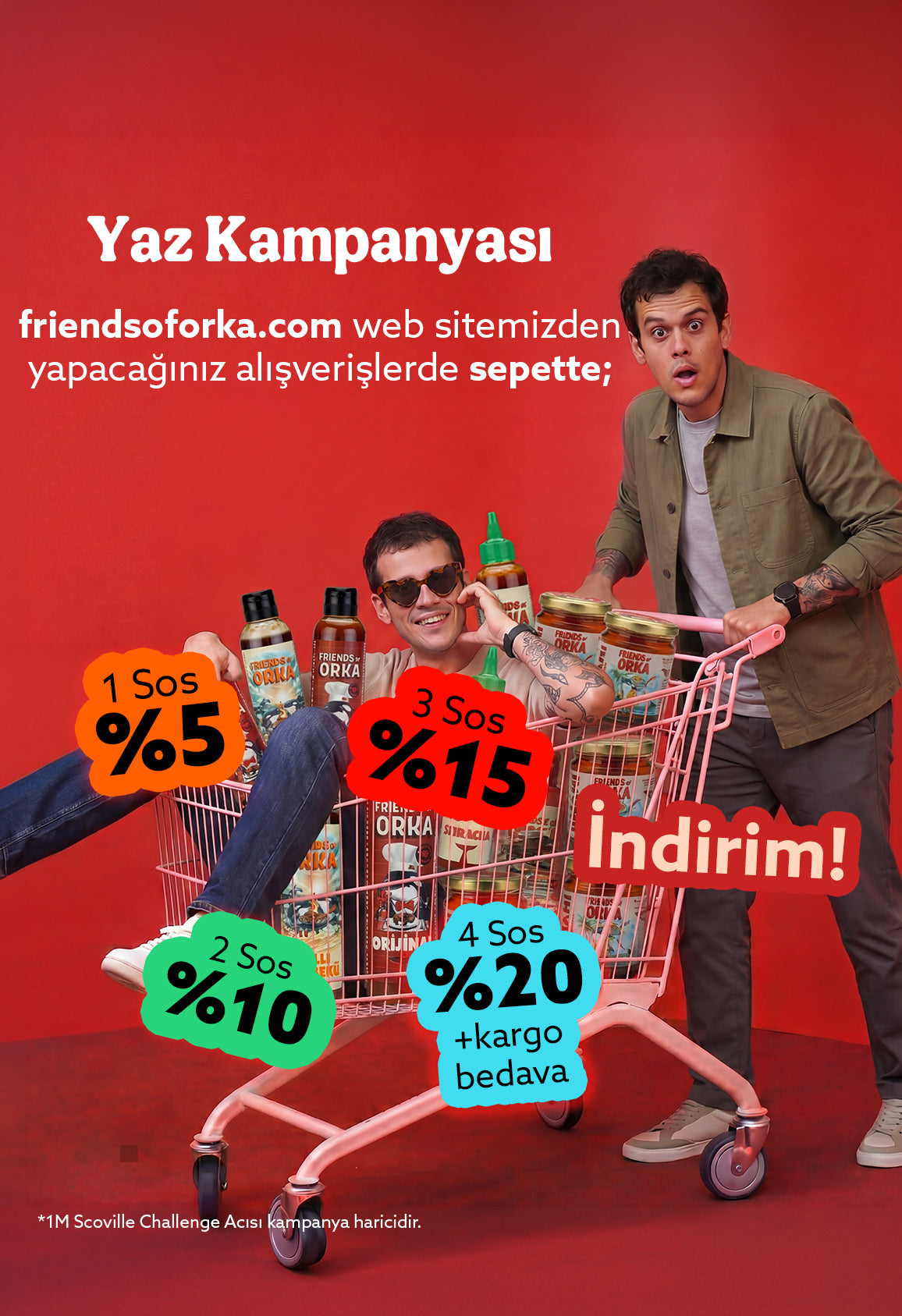 Friends of Orka — kademeli sepet indirimi kampanyası